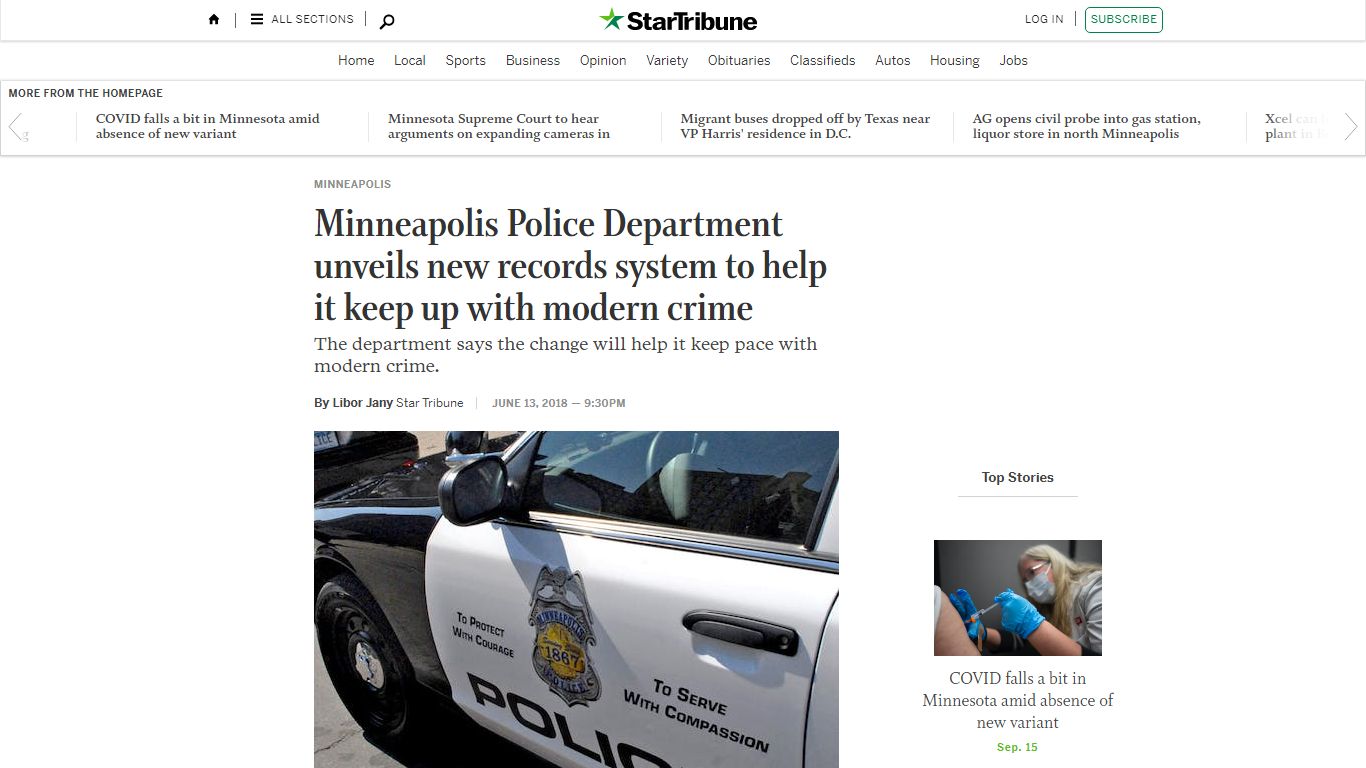 Minneapolis Police Department unveils new records system to help it ...
